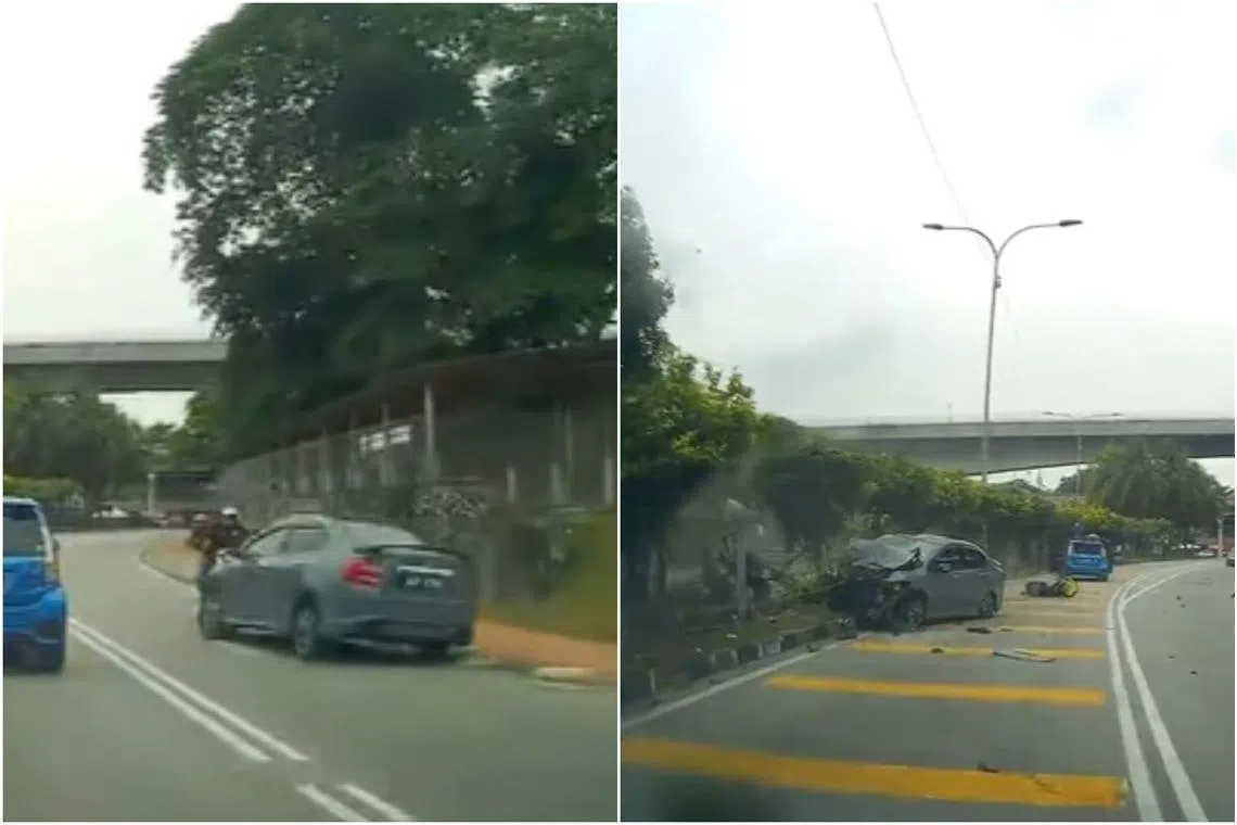 Saktygaanapathy Ravichandran was charged under Section 302 of the Penal Code for causing the death of motorcyclist Amirul Hafiz Omar, 33. 