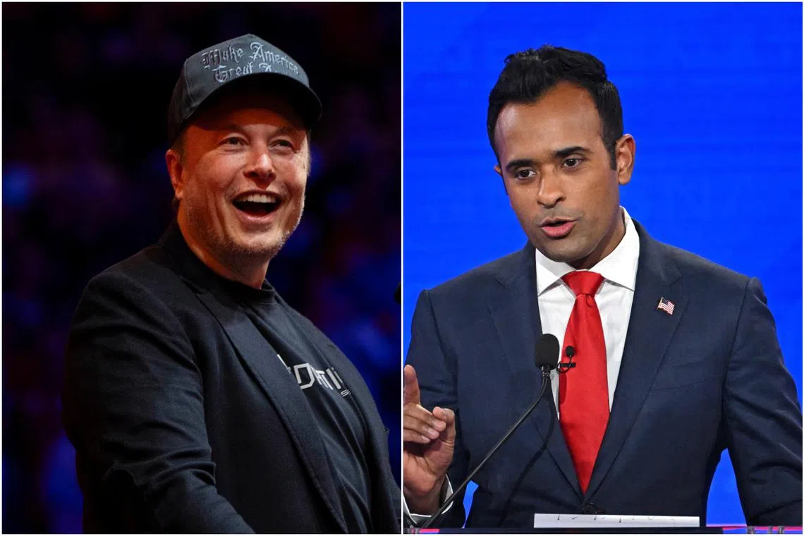 Mr Elon Musk and former Republican presidential candidate Vivek Ramaswamy will pave the way for the Trump administration to dismantle Government Bureaucracy.