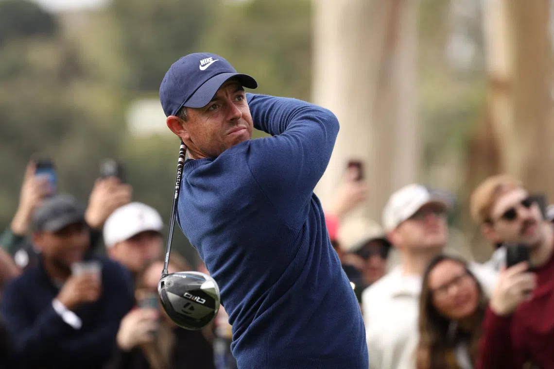 Rory McIlroy playing in the Genesis Invitational in February.