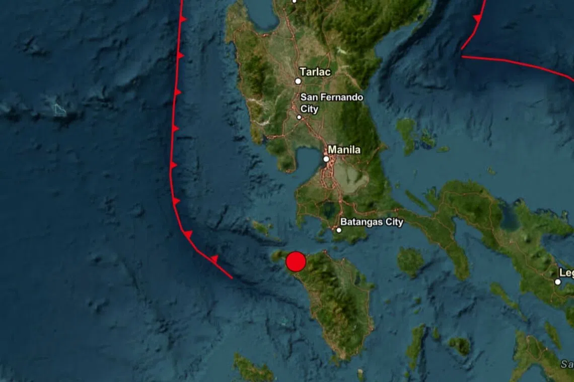 Magnitude 5.8 earthquake strikes off western Philippines; tremors felt in capital