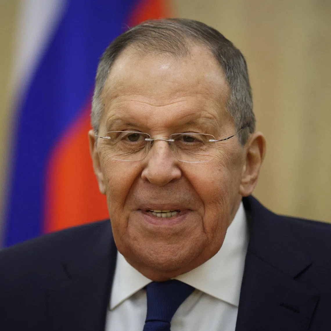 Russian Foreign Minister Sergei Lavrov attends a meeting with Tanzanian Minister of Foreign Affairs and East African Cooperation Mahmoud Thabit Kombo in Moscow, Russia February 9, 2026. REUTERS/Ramil Sitdikov/Pool
