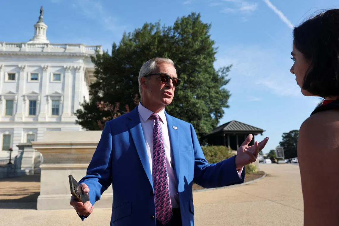 Britain's Reform UK Party leader Nigel Farage is drawing increased attention after months of leading opinion polls.