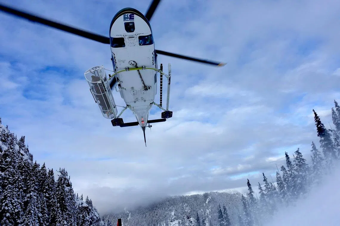 Tour operator Northern Escape Heli-Skiing said the helicopter went down on Jan 22 near Terrace, a town of about 12,000 residents in British Columbia.