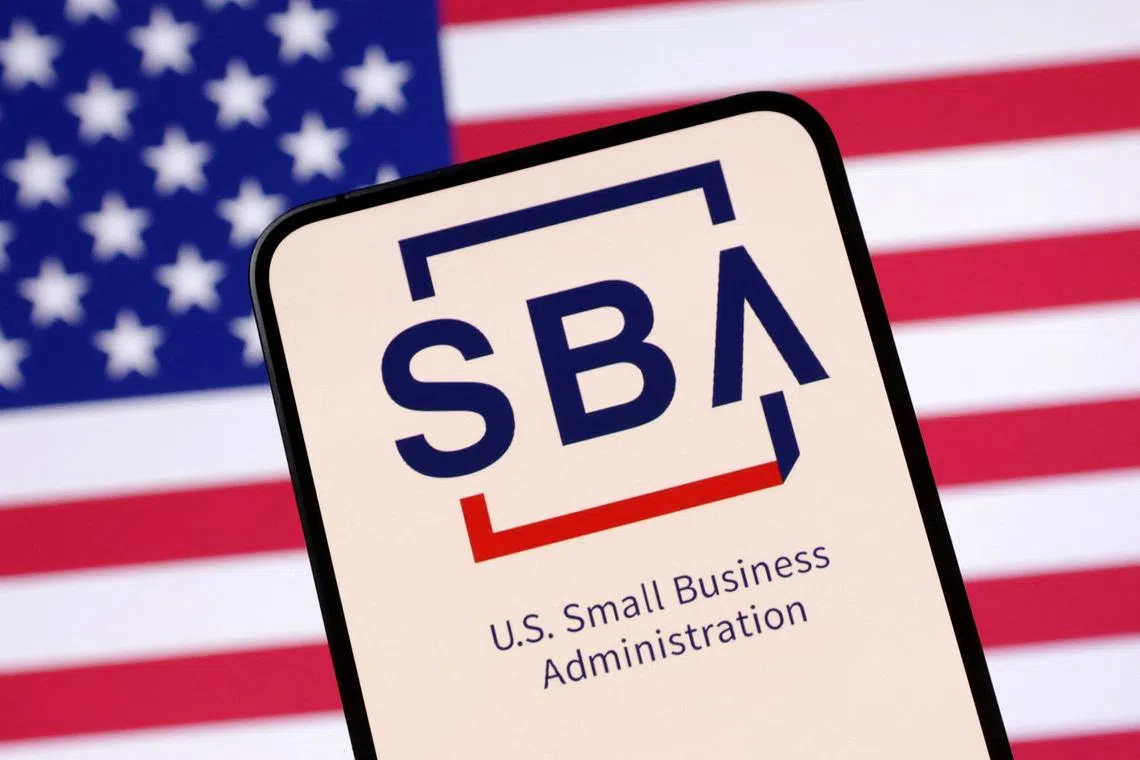 United States Small Business Administration logo and U.S. flag are seen in this illustration taken April 23, 2025. REUTERS/Dado Ruvic/Illustration