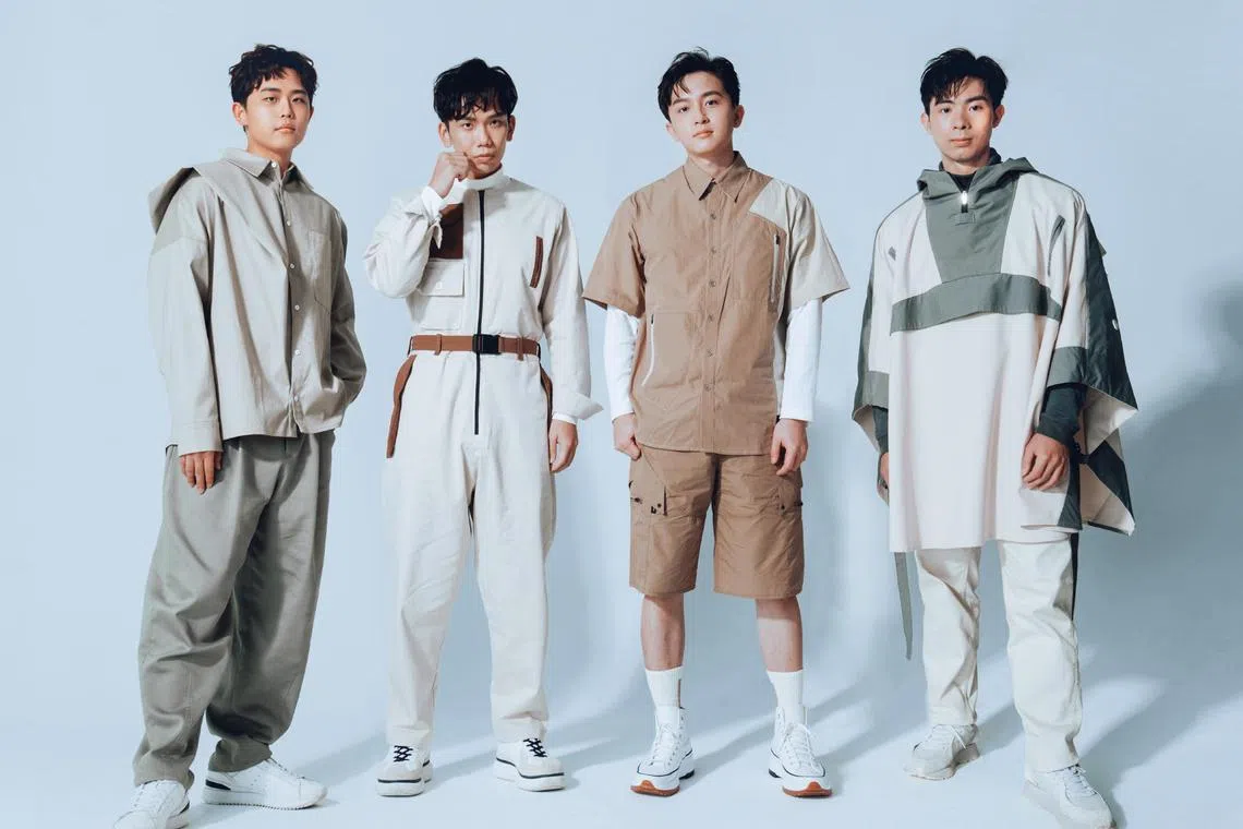 Taipei-based group Bestards comprise (from left) lead singer Kidding Chiu, drummer Look Lu, guitarist Jerry Kuo and guitarist Dillion Lee.