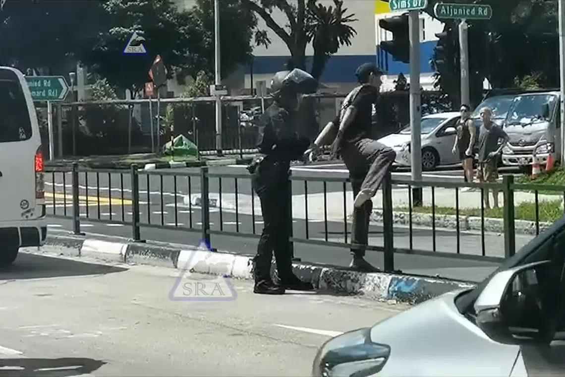 When stopped by police, Muhammad Farhan Mohammad Noor abandoned his vehicle and fled on foot, but the officer caught him after a short chase.