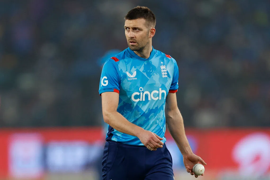 Cricket - Second One Day International - India v England - Barabati Stadium, Cuttack, India - February 9, 2025 England's Mark Wood looks on REUTERS/Sahiba Chawdhary