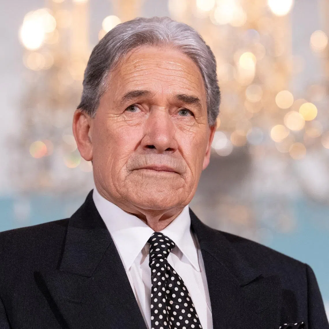 FILE PHOTO: New Zealand Foreign Minister Winston Peters  at the State Department in Washington, D.C., U.S., April 7, 2026. REUTERS/Aaron Schwartz/File Photo