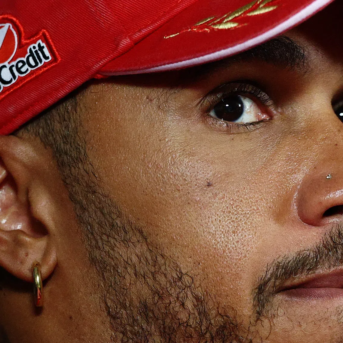 Formula One F1 - Italian Grand Prix - Autodromo Nazionale Monza, Monza, Italy - September 3, 2026 Ferrari's Lewis Hamilton during the press conference REUTERS/Guglielmo Mangiapane