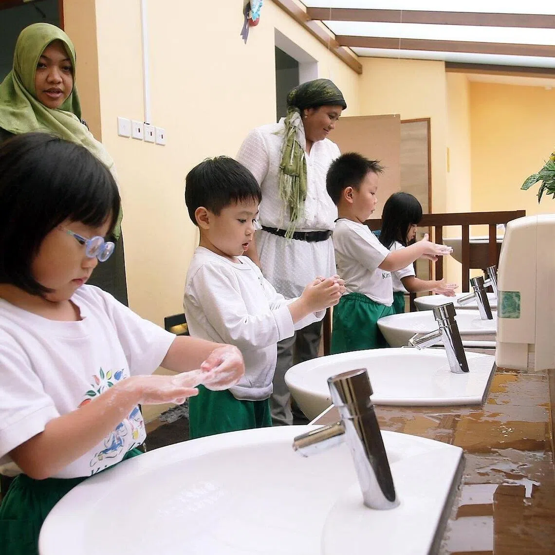 Teach your children how to wash their hands properly and frequently. The CDA recommends that you wash your hands for at least 20 seconds, with soap and water. 