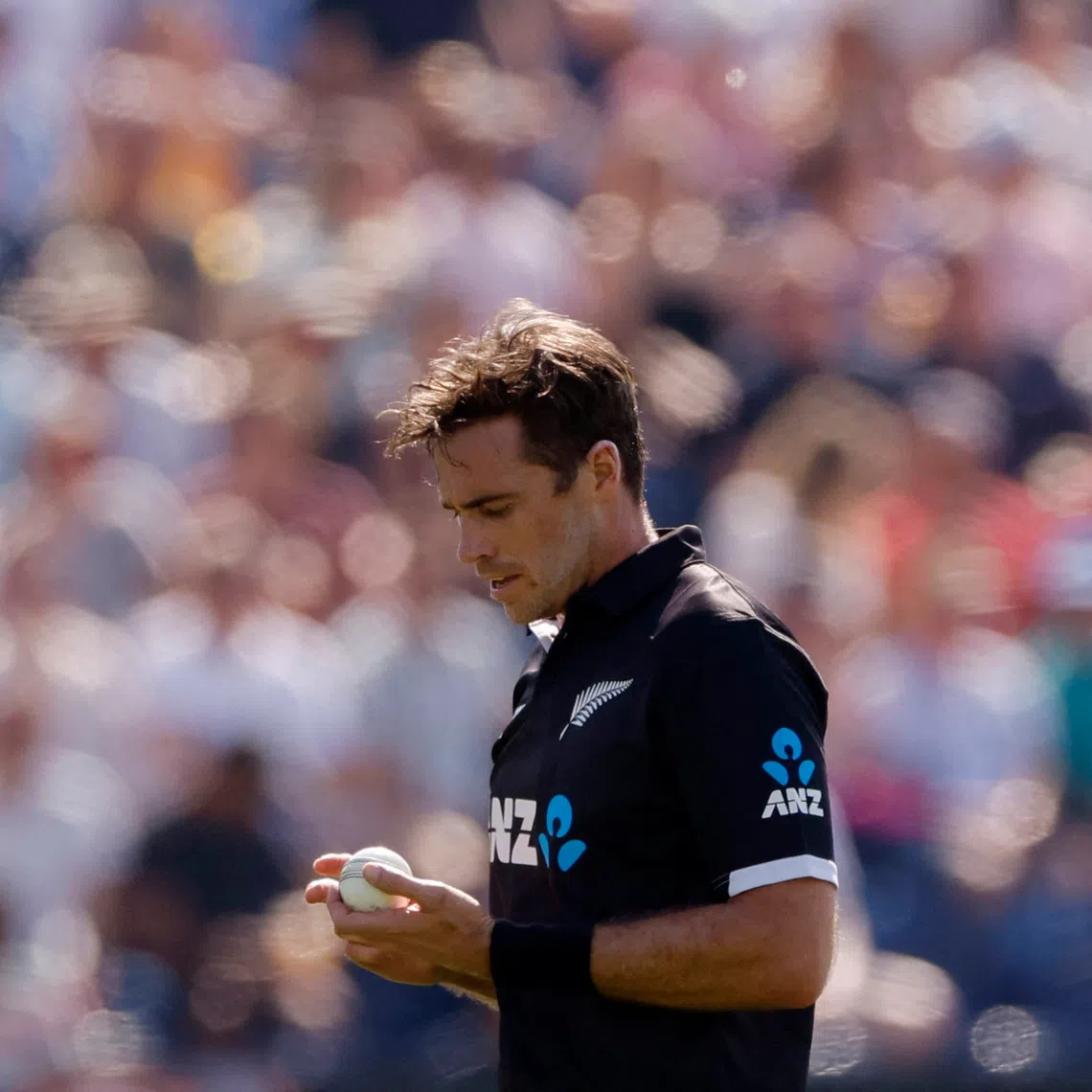 Cricket - One Day International - England v New Zealand - Sophia Gardens, Cardiff, Wales, Britain - September 8, 2023 New Zealand's Tim Southee Action Images via Reuters/Andrew Couldridge