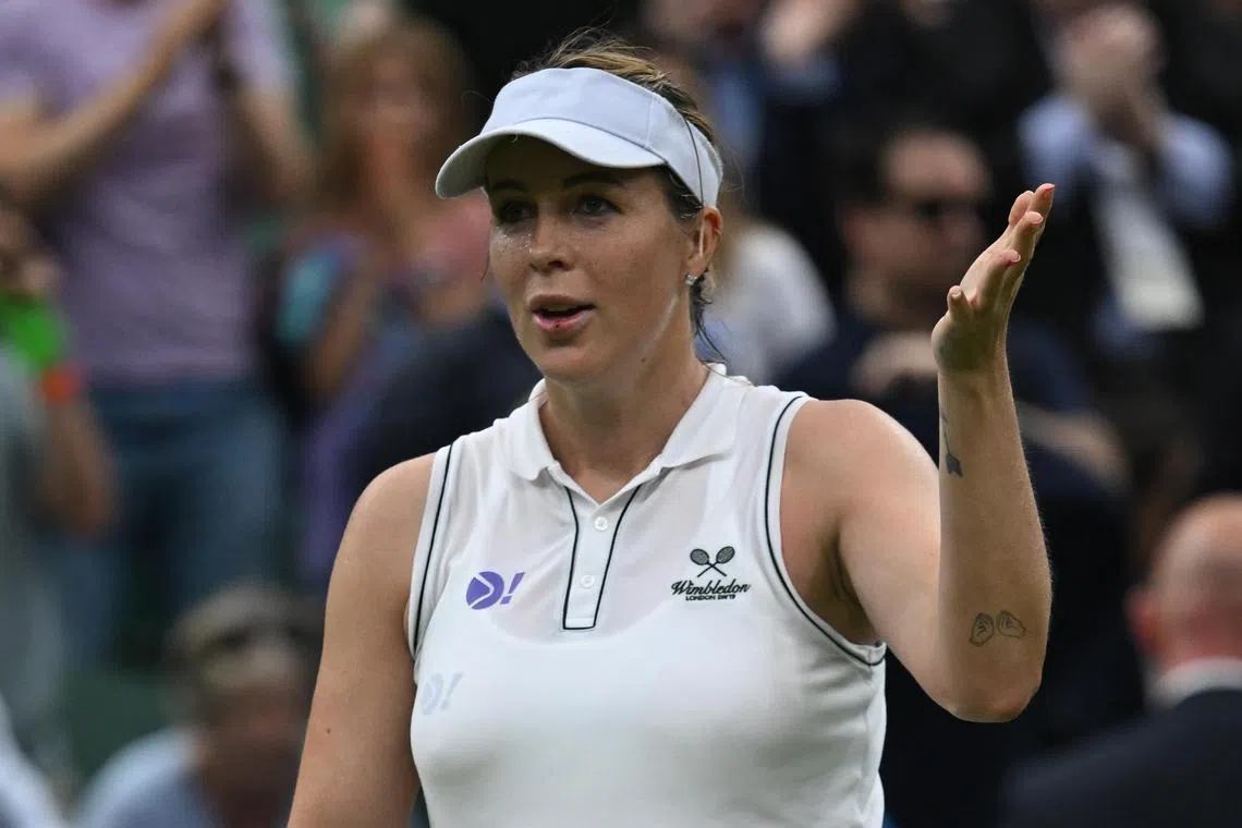 Anastasia Pavlyuchenkova was forced to replay the point and had her serve broken, after Wimbledon's AI line-calling technology malfunctioned.
