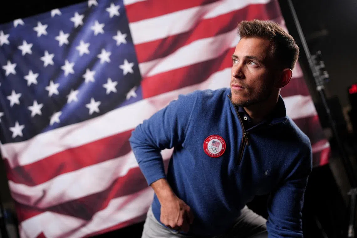 Milan-Cortina D'Ampezzo 2026 Winter Olympic Games - U.S. Curling team Korey Dropkin poses for a photograph at the Team USA Media Summit in Manhattan in New York City, U.S., October 28, 2025. REUTERS/Adam Gray