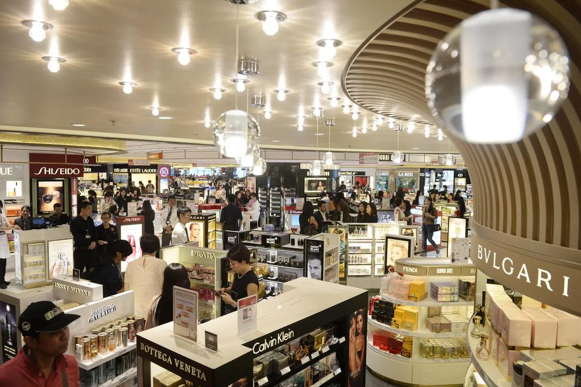 The man allegedly entered Shilla Cosmetics and Perfumes on two occasions and took items without paying.