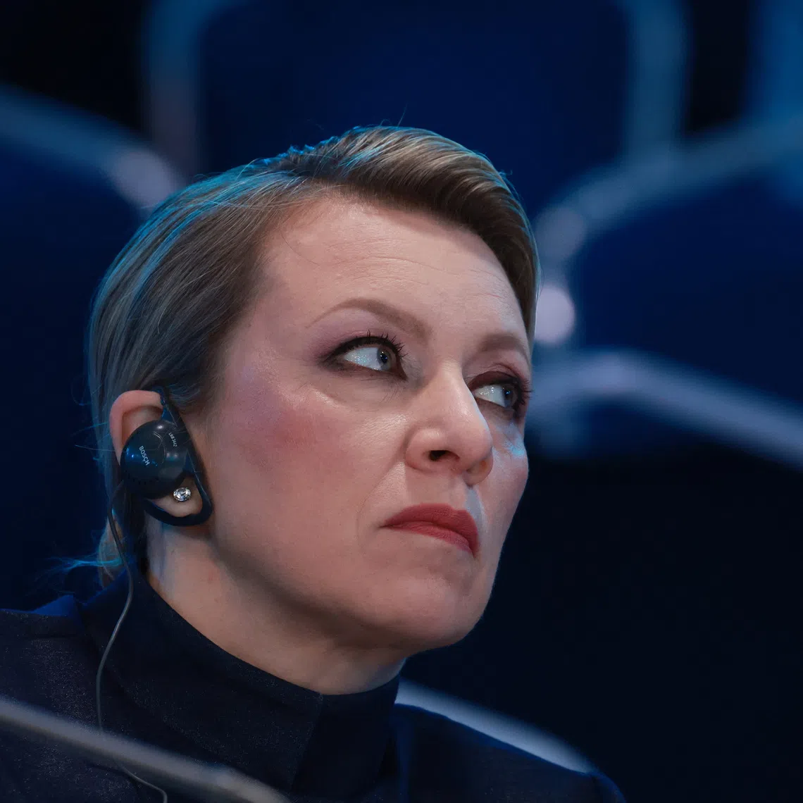 Spokeswoman of Russia's Foreign Ministry Maria Zakharova attends a session of the St. Petersburg International Economic Forum (SPIEF) in Saint Petersburg, Russia June 19, 2025. REUTERS/Anton Vaganov