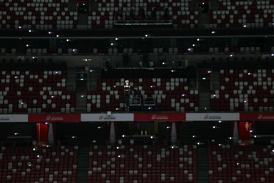 Sokko during a rehearsal of You’ll Be Okay at the National Stadium on July 6.
