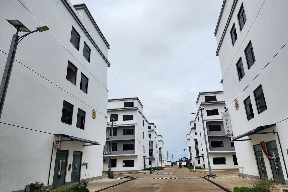 Jin Zi Hui Property Management, one of three scam compounds that ST visited, was dismantled in January.