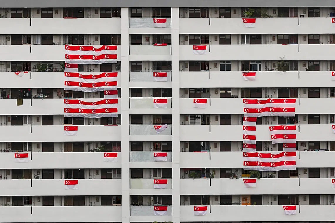 From July 1 to Sept 30, households may display the national flag at their offices, building premises, and residential premises. 