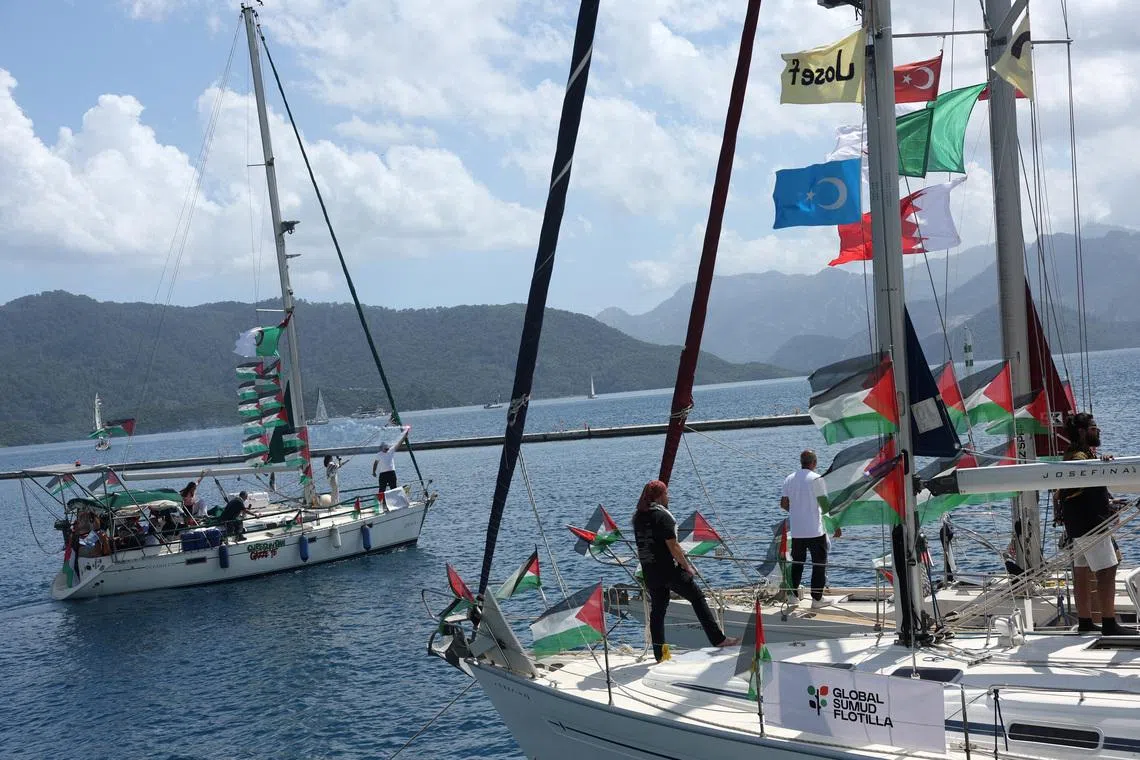 Gaza aid flotilla sets sail again after Israeli interceptions