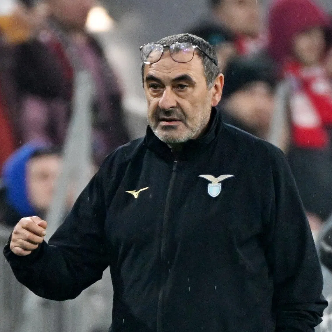 FILE PHOTO: Soccer Football - Champions League - Round of 16 - Second Leg - Bayern Munich v Lazio - Allianz Arena, Munich, Germany - March 5, 2024 Lazio coach Maurizio Sarri REUTERS/Angelika Warmuth/File Photo