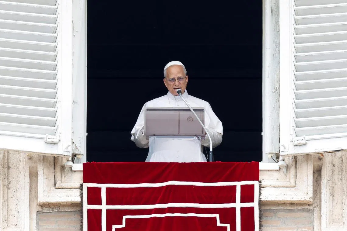 Pope Leo said diplomacy should take the place of conflict.