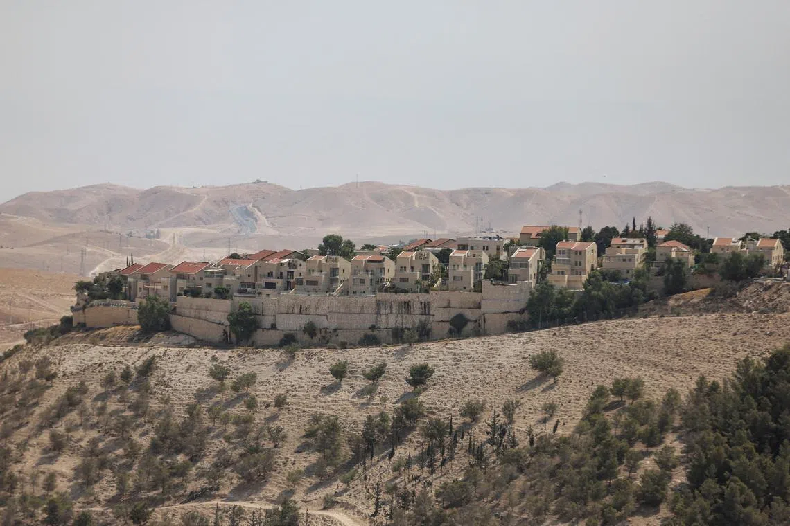 A view of part of the Israeli settlement of Maale Adumim, in the Israeli-occupied West Bank, August 14, 2025. REUTERS/Ronen Zvulun