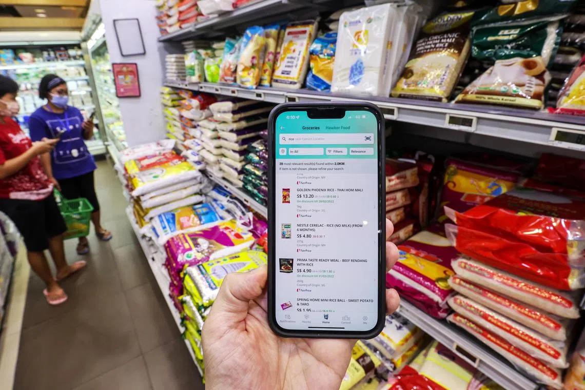 The app will display the prices of more than 1,200 foods, drinks and household products per 100g or 100ml.