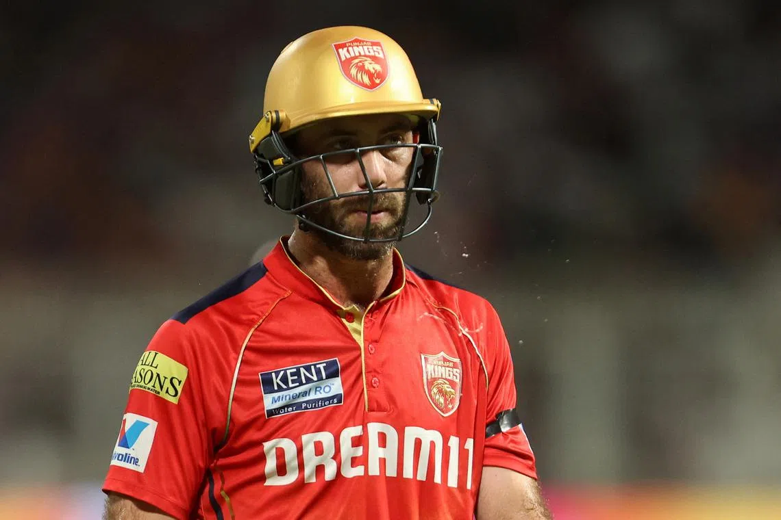 Cricket - Indian Premier League - IPL - Kolkata Knight Riders v Punjab Kings - Eden Gardens, Kolkata, India - April 26, 2025 Punjab Kings' Glenn Maxwell walks after losing his wicket REUTERS/Sahiba Chawdhary/File Photo