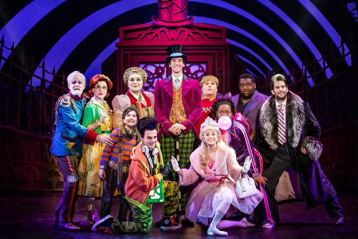 The cast of the Charlie And The Chocolate Factory musical.