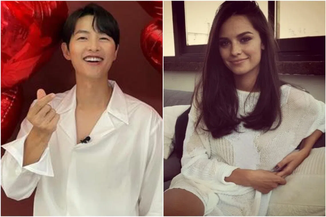 Song Joong-ki confirmed his relationship with Ms Katy Louise Saunders in December 2022.