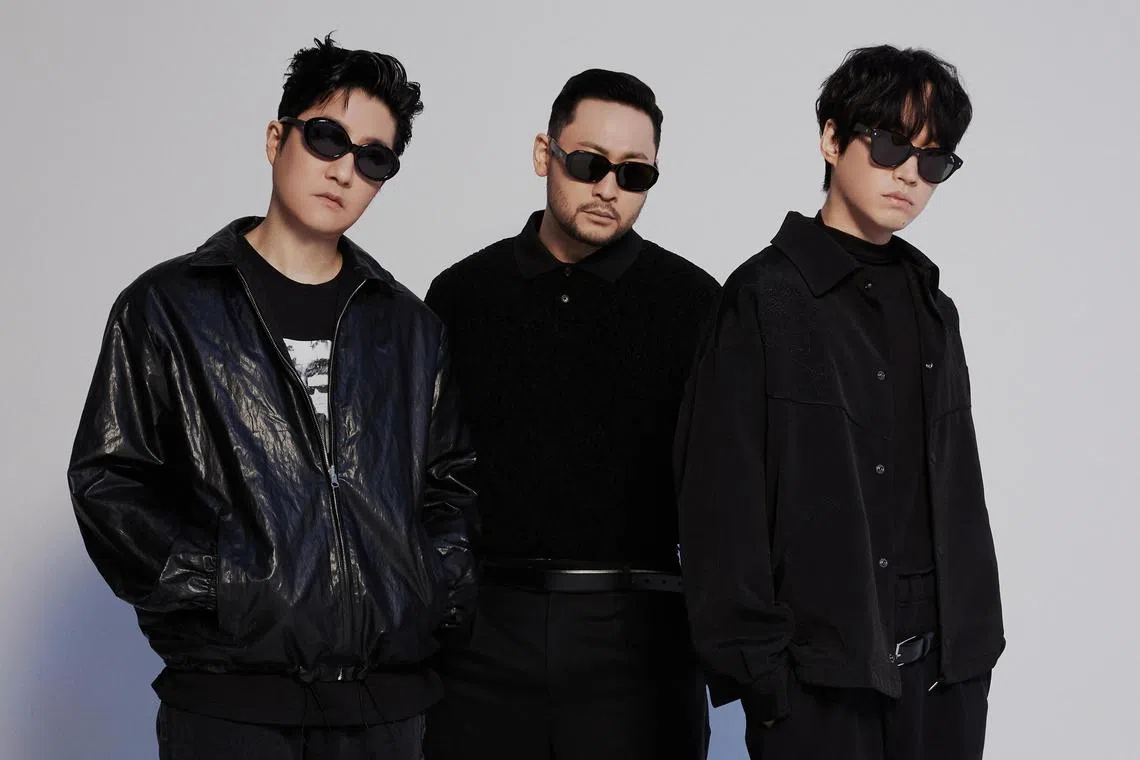 (From left) DJ Tukutz, Mithra Jin and Tablo of South Korean hip-hop trio Epik High.