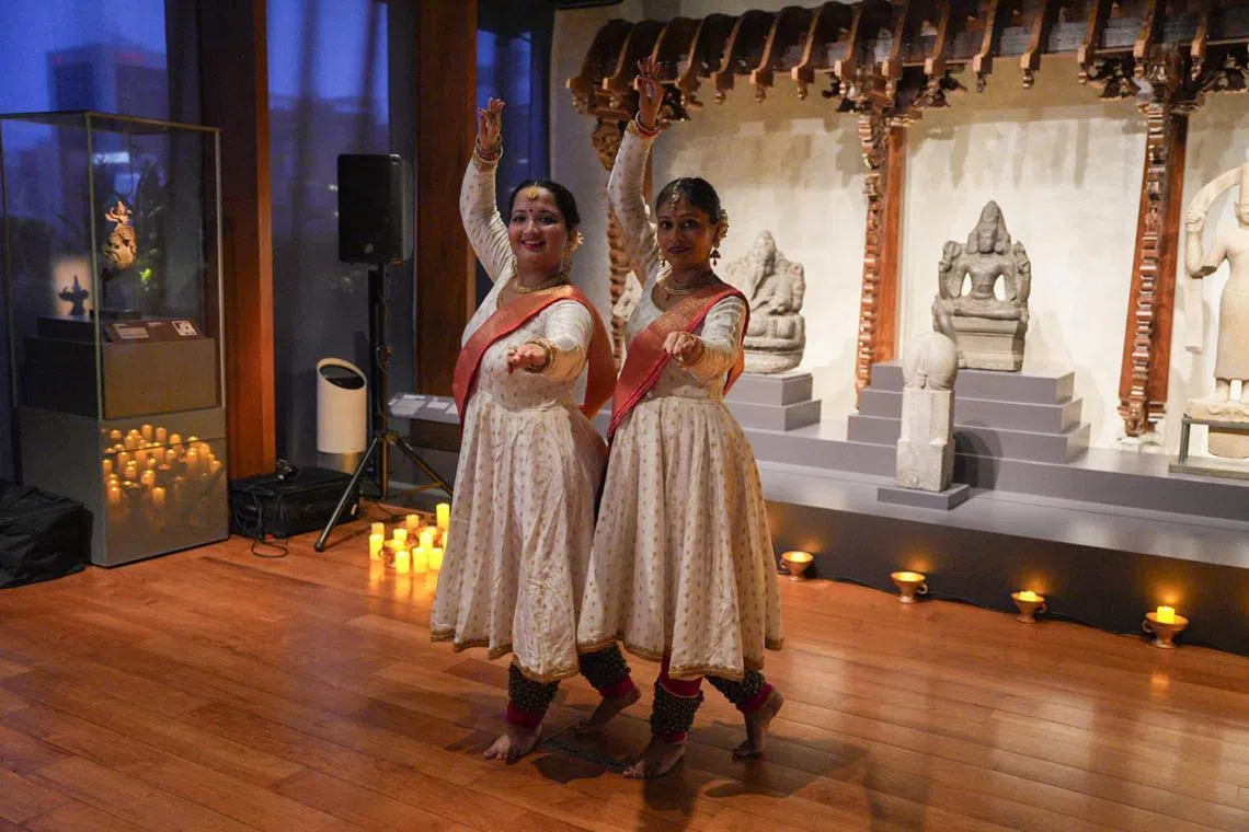 Catch the free candlelight cultural performances  at the Indian Heritage Centre's Deepavali open house.
