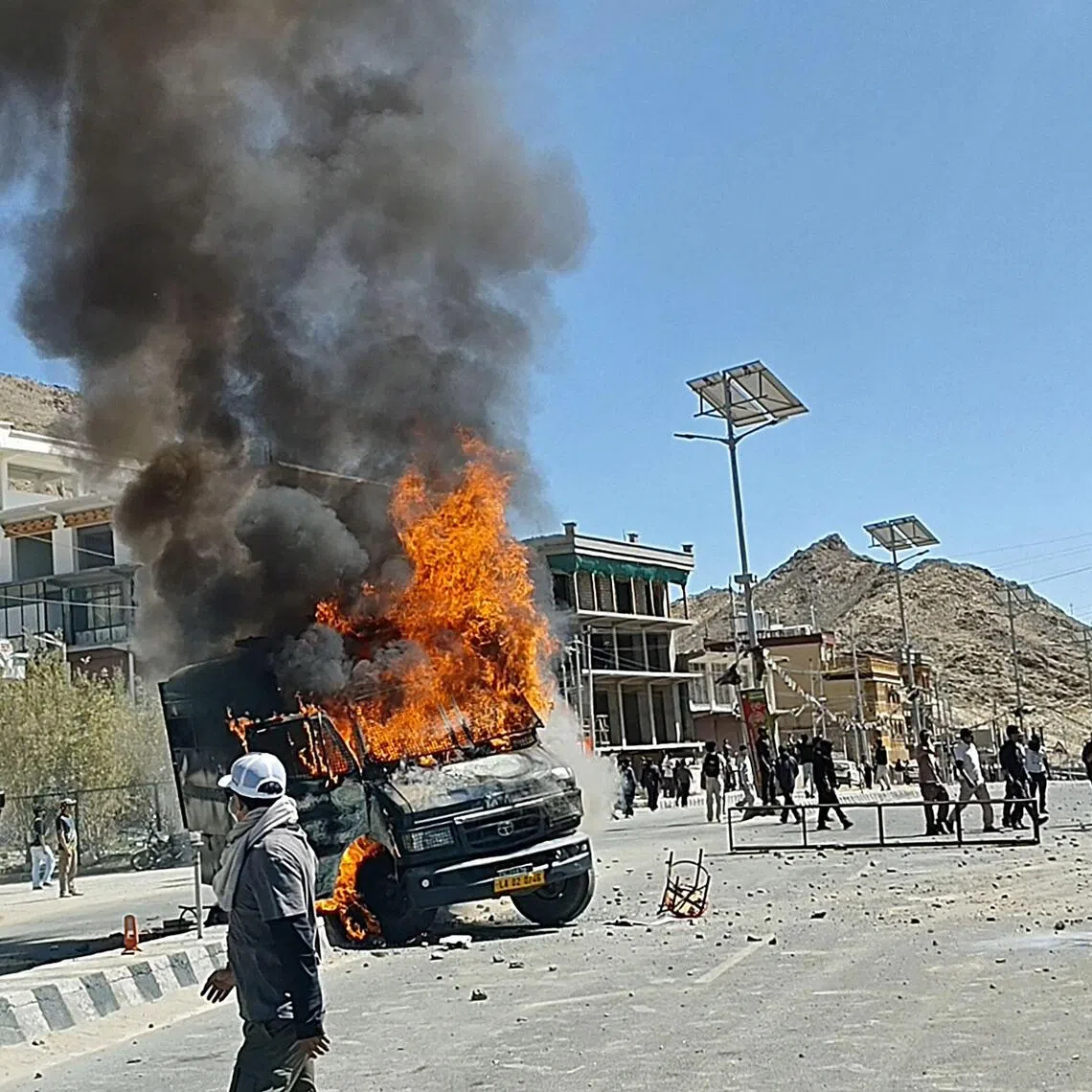 Tensions exploded in Leh, the largest city of Ladakh, on Sept 24 when a peaceful protest for longstanding demands turned violent.