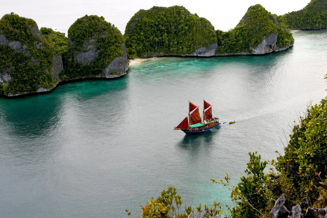 Tiger Blue sails to Raja Ampat, a diving paradise on the far east of Indonesia, besides Komodo.