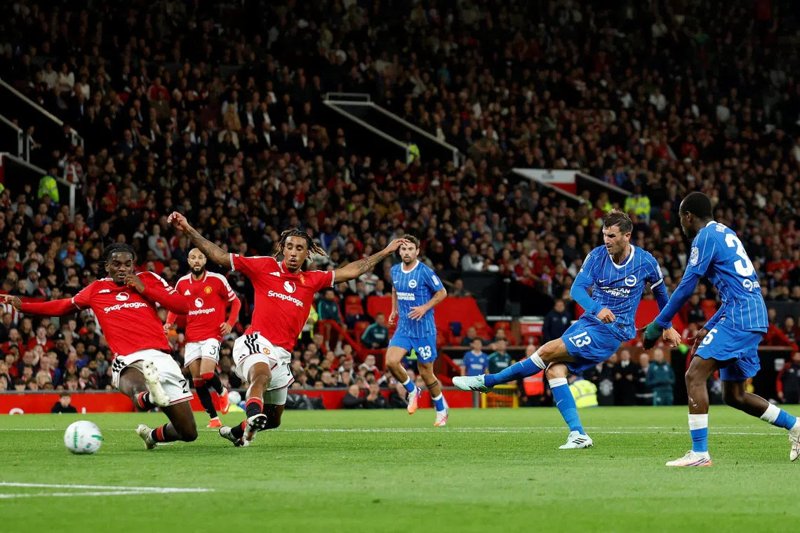 Man Utd out of League Cup after going 2-0 up at home and then losing 3-2 in 50-year first