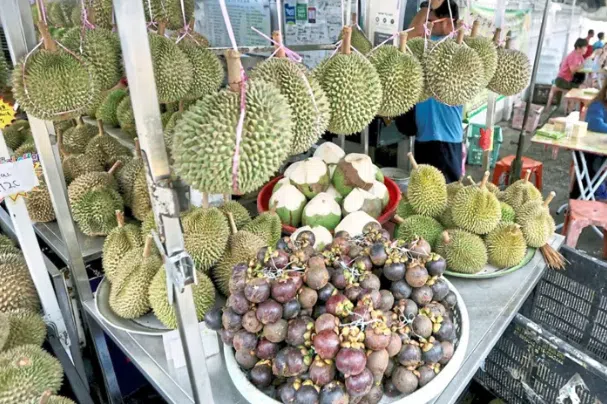 The Musang King durian can be priced as low as $5.40 per kg, while Japanese mangosteens cost $6.43 per kg.
