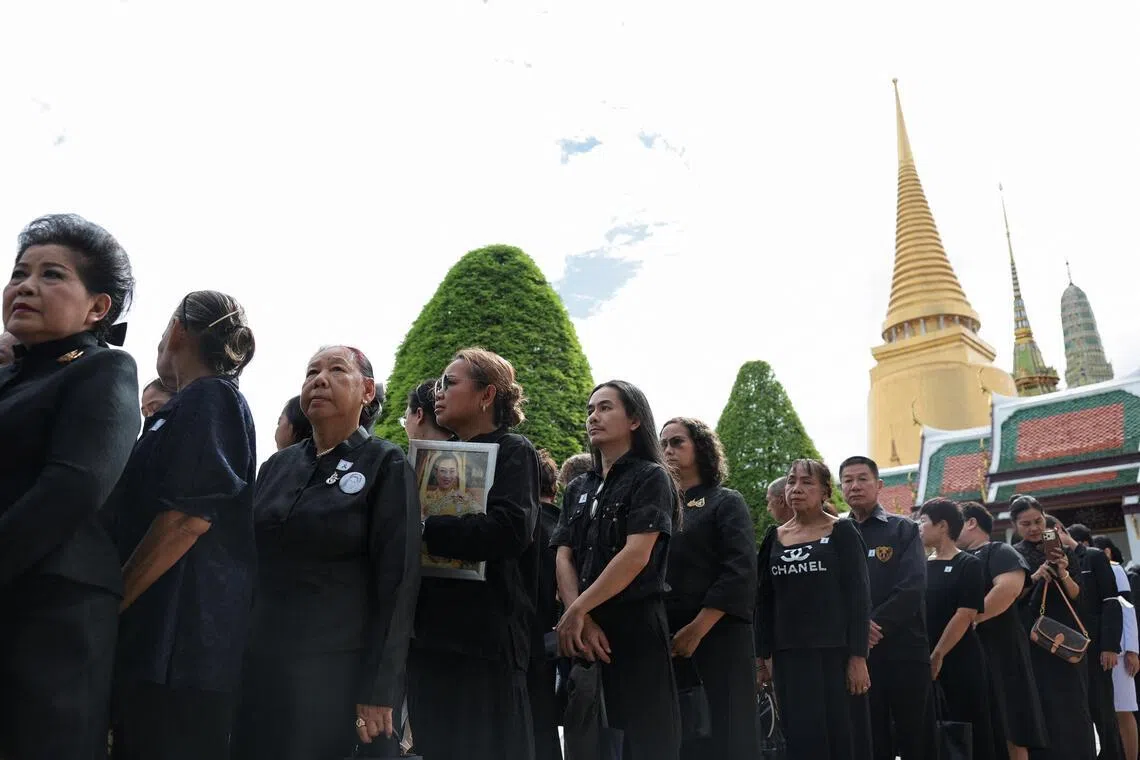 Mourners gather at Thai royal palace in Bangkok to await Princess Bajrakitiyabha’s body