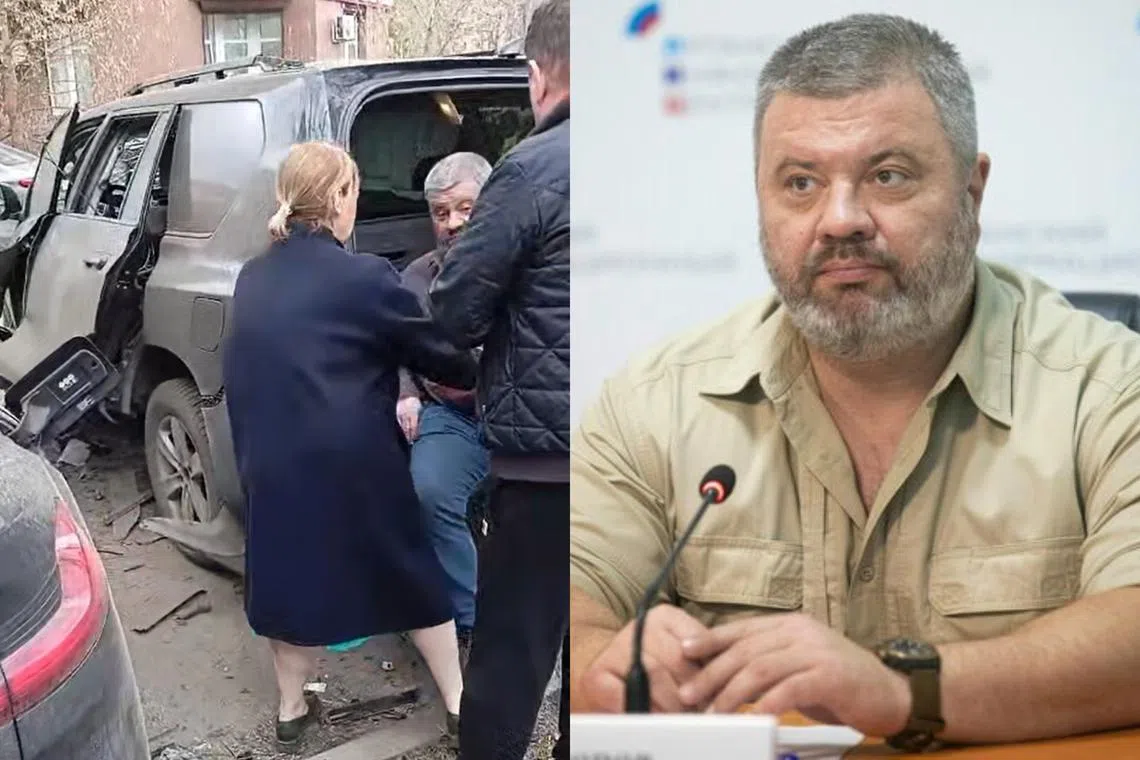 Former SBU officer Vasily Prozorov received wounds to his hands and legs in the blast in a Moscow car park.