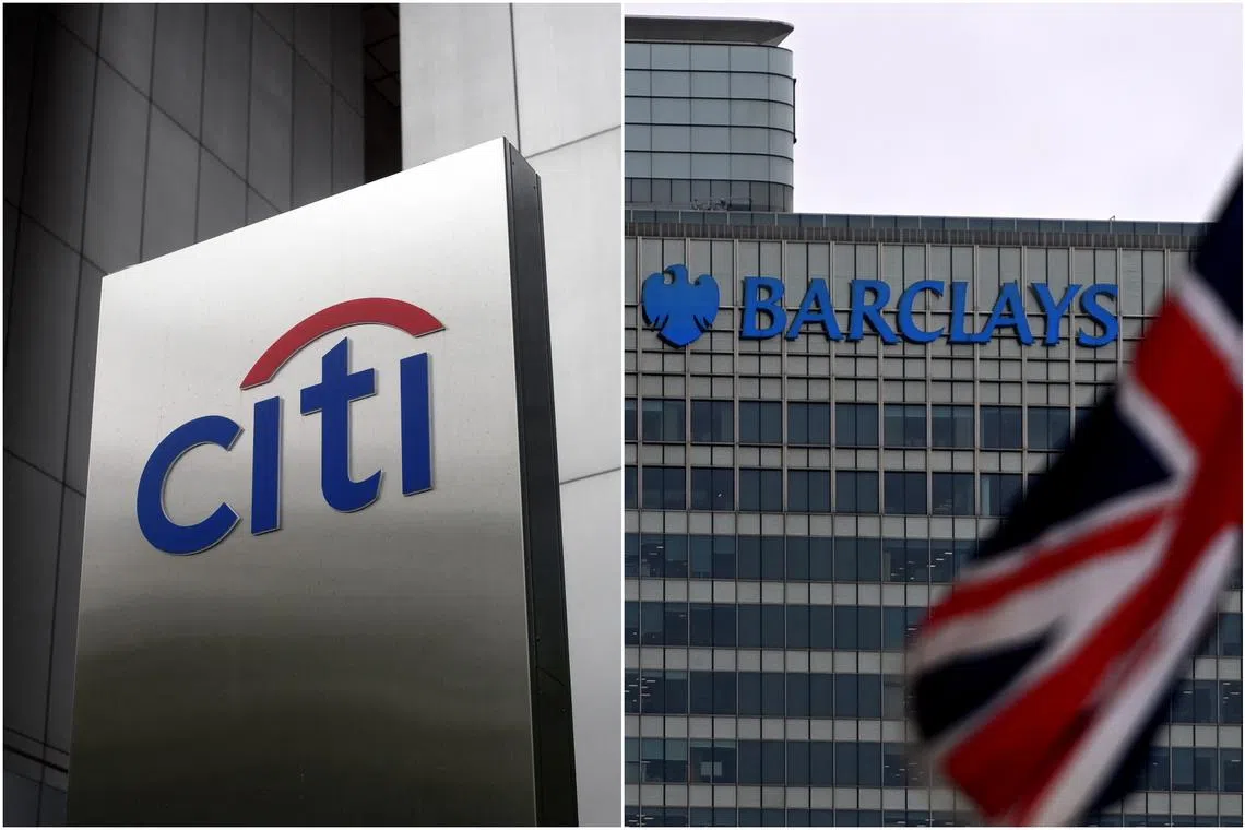Dozens of positions at Citigroup were cut this week, while reductions expected to eventually total about 200 have begun at Barclay.