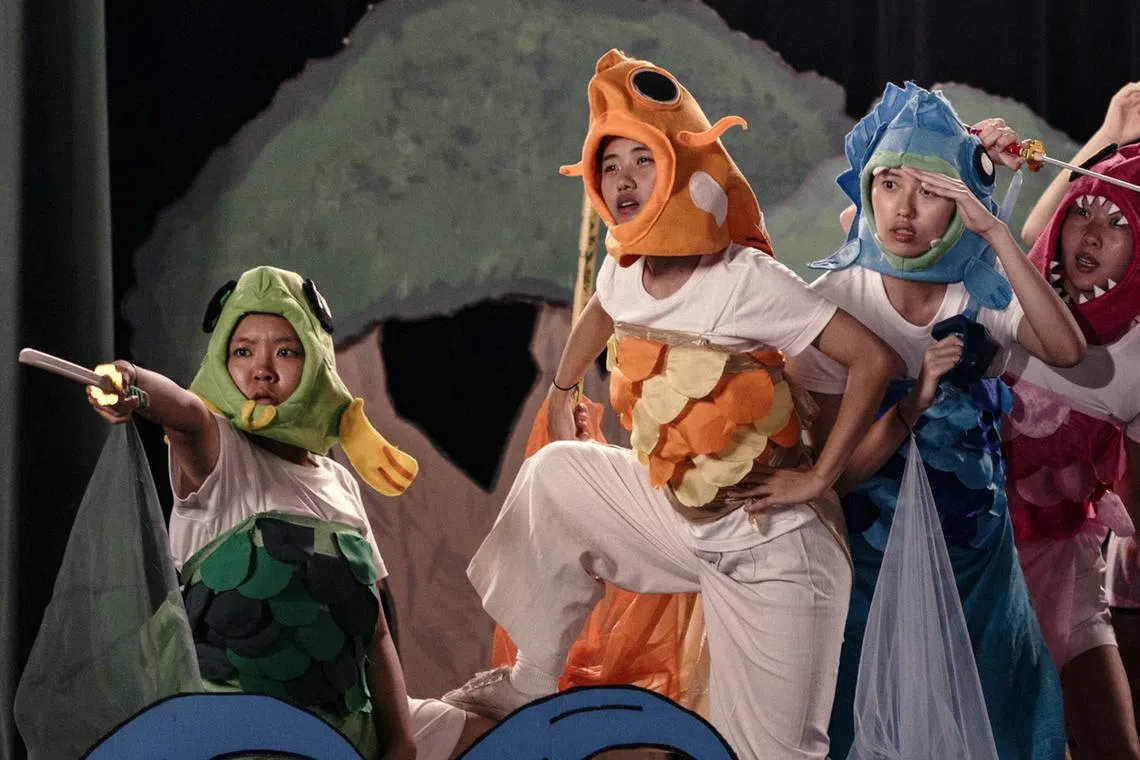 (From left) Genevieve Tan, Ranice Tay, Nicole Lee, Lim Shi-An in Amoeba. 