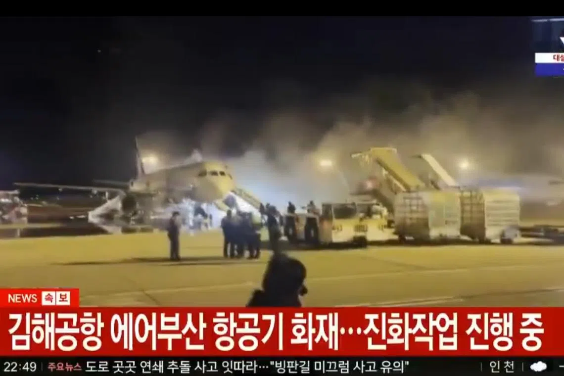 All 169 passengers and seven crew members were evacuated from the Air Busan plane, according to reports.