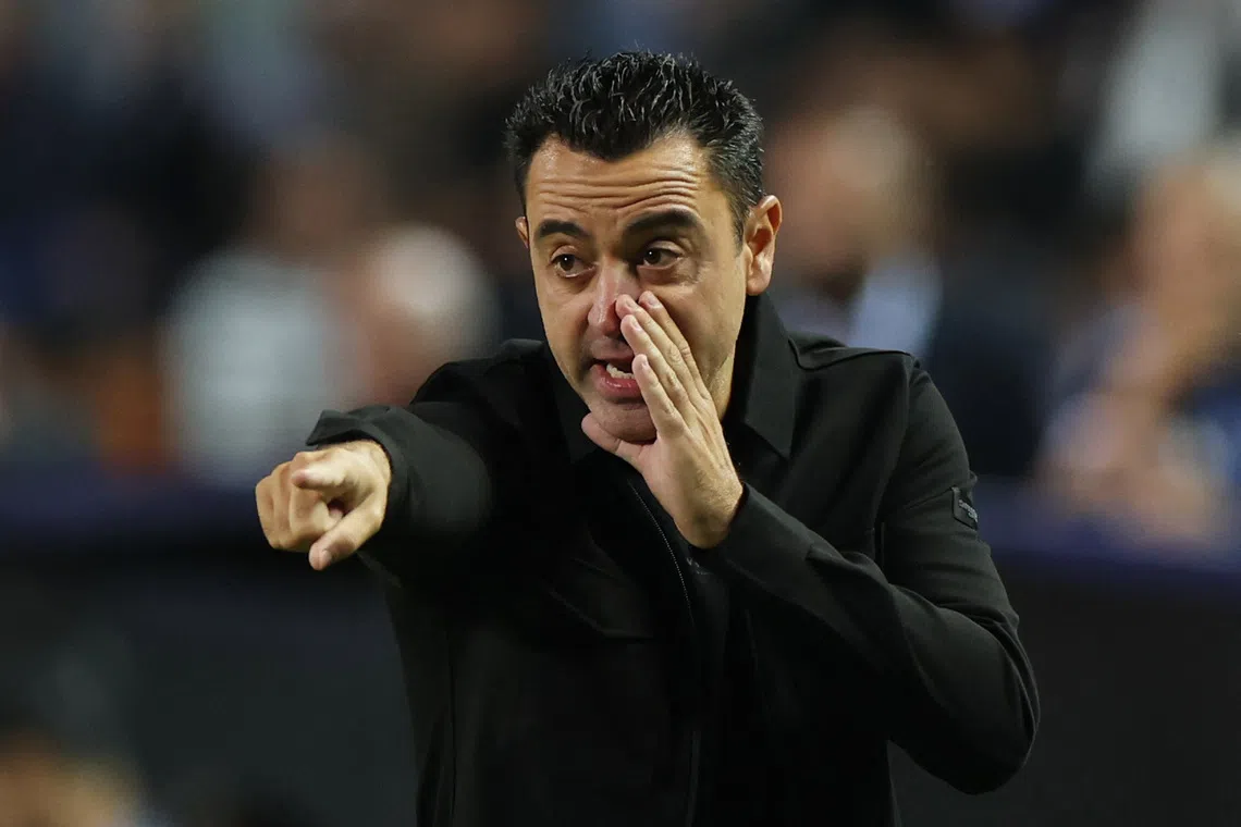 Soccer Football - UEFA Nations League - Group A2 - Greece v Netherlands - Toumba Stadium, Thessaloniki, Greece - October 1, 2026 Netherlands coach Xavi Hernandez reacts REUTERS/Murad Sezer