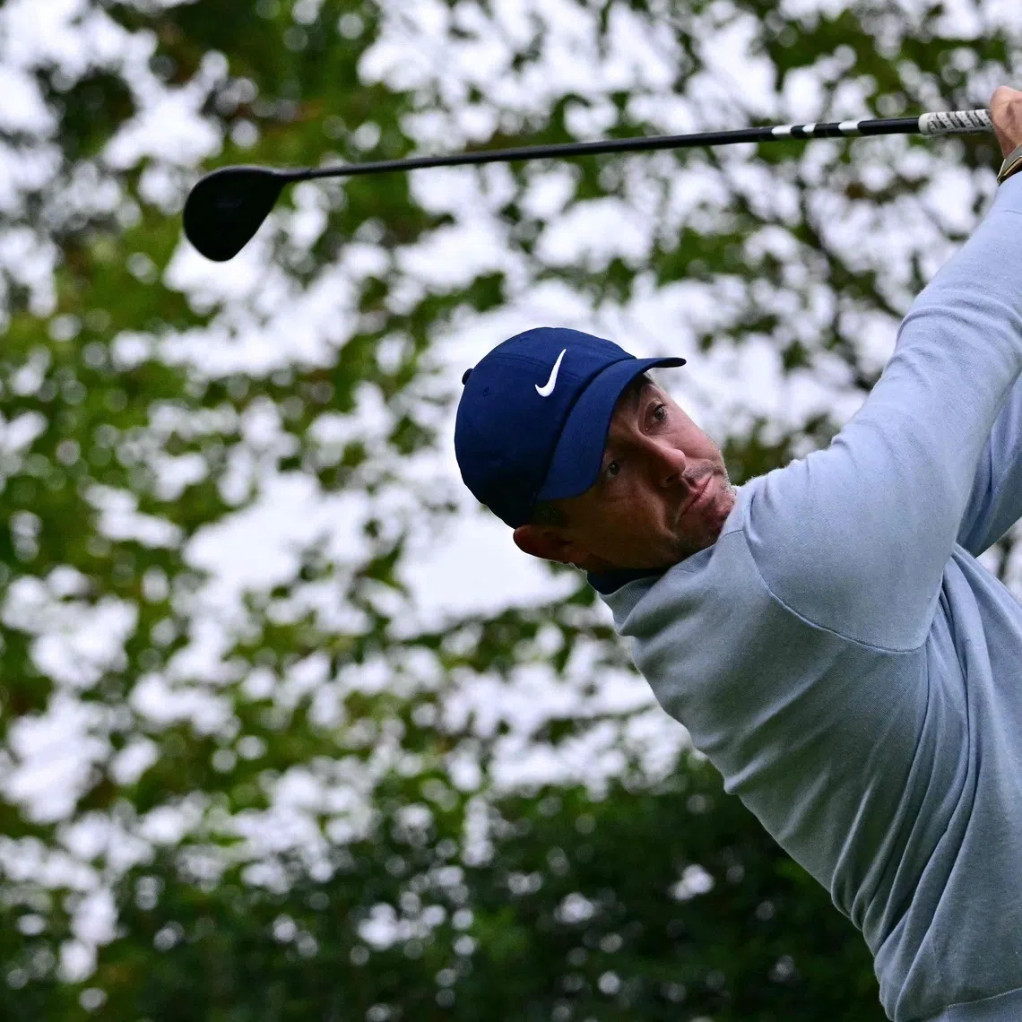 Rory McIlroy is four strokes off the lead.