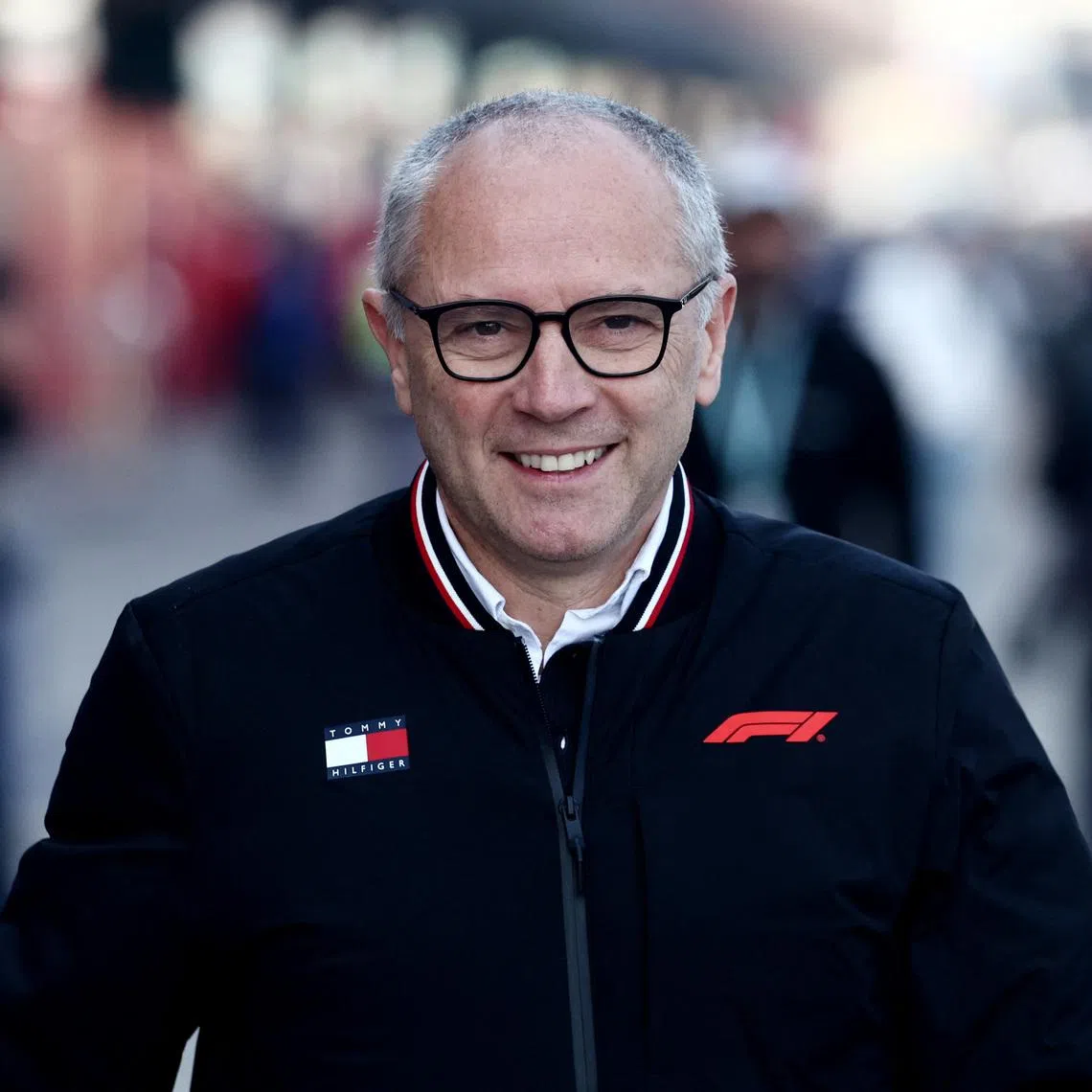 Formula One F1 - Chinese Grand Prix - Shanghai International Circuit, Shanghai, China - March 14, 2026 F1 CEO Stefano Domenicali arrives ahead of sprint REUTERS/Jakub Porzycki