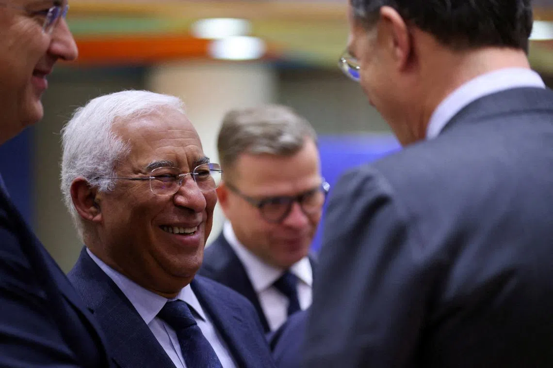 FILE PHOTO: Antonio Costa attends a European Union leaders' summit, in Brussels, Belgium December 15, 2023. REUTERS/Johanna Geron/File Photo