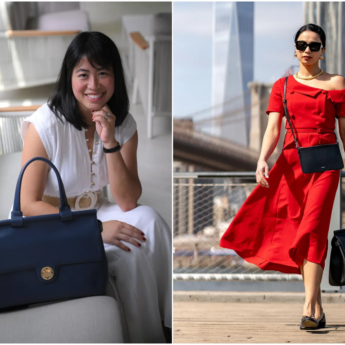 Joanna Lau’s (left) handbag label Jemma enjoyed some social media virality two years back, when a video from a New Jersey-based micro-influencer reviewing its Emma 39 bag reached 10 million views.