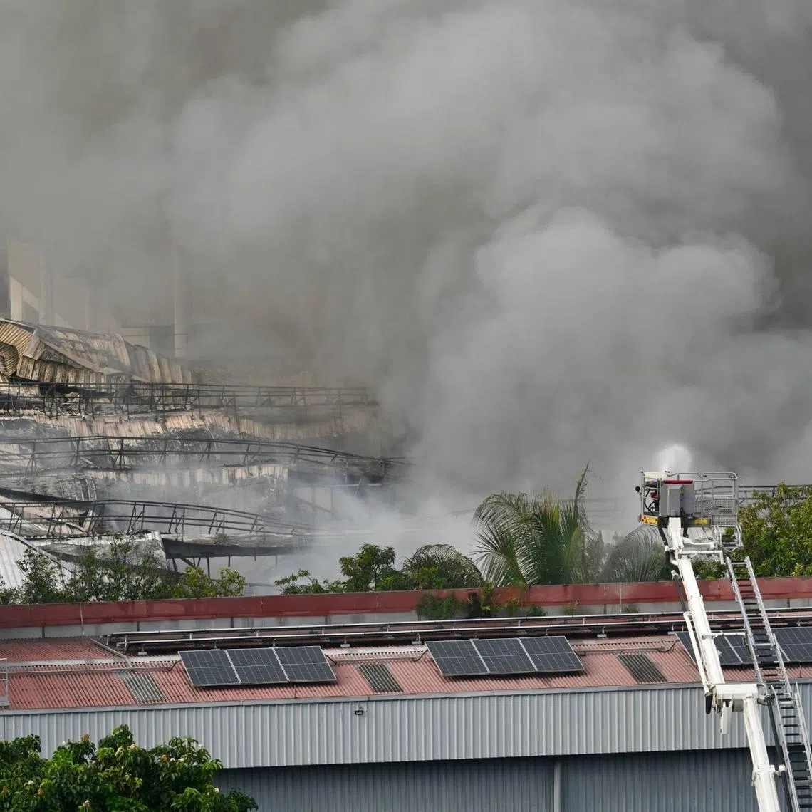 The Singapore Civil Defence Force was alerted to the fire at 3 Gul Crescent at about 3am on June 12.