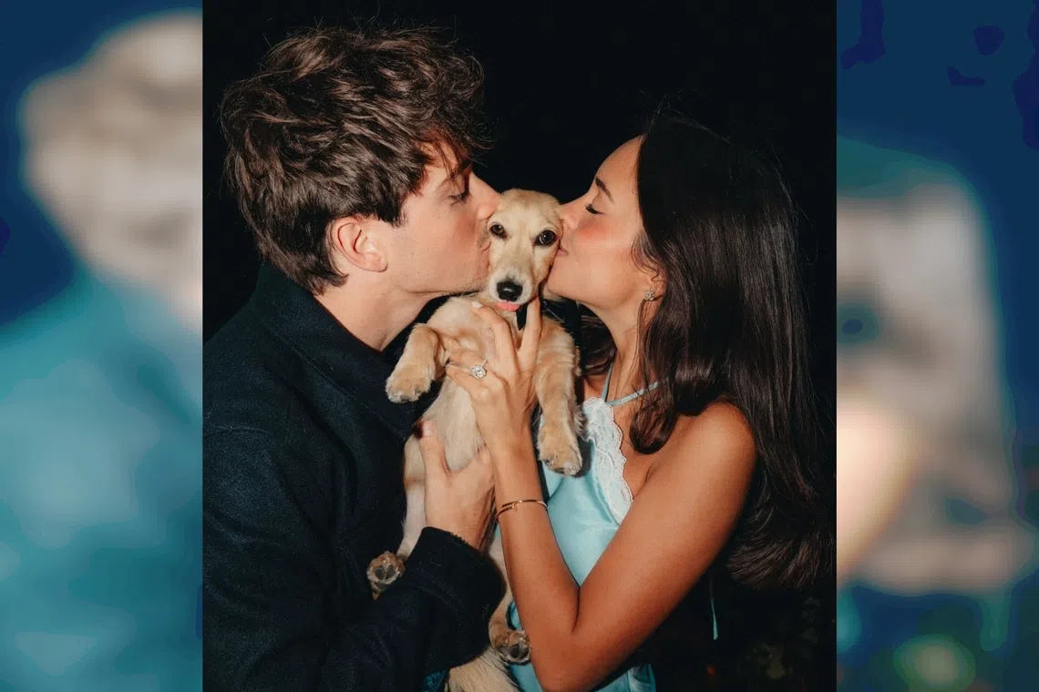 Ferrari driver Charles Leclerc has been dating model and influencer Alexandra Saint Mleux since early 2023.