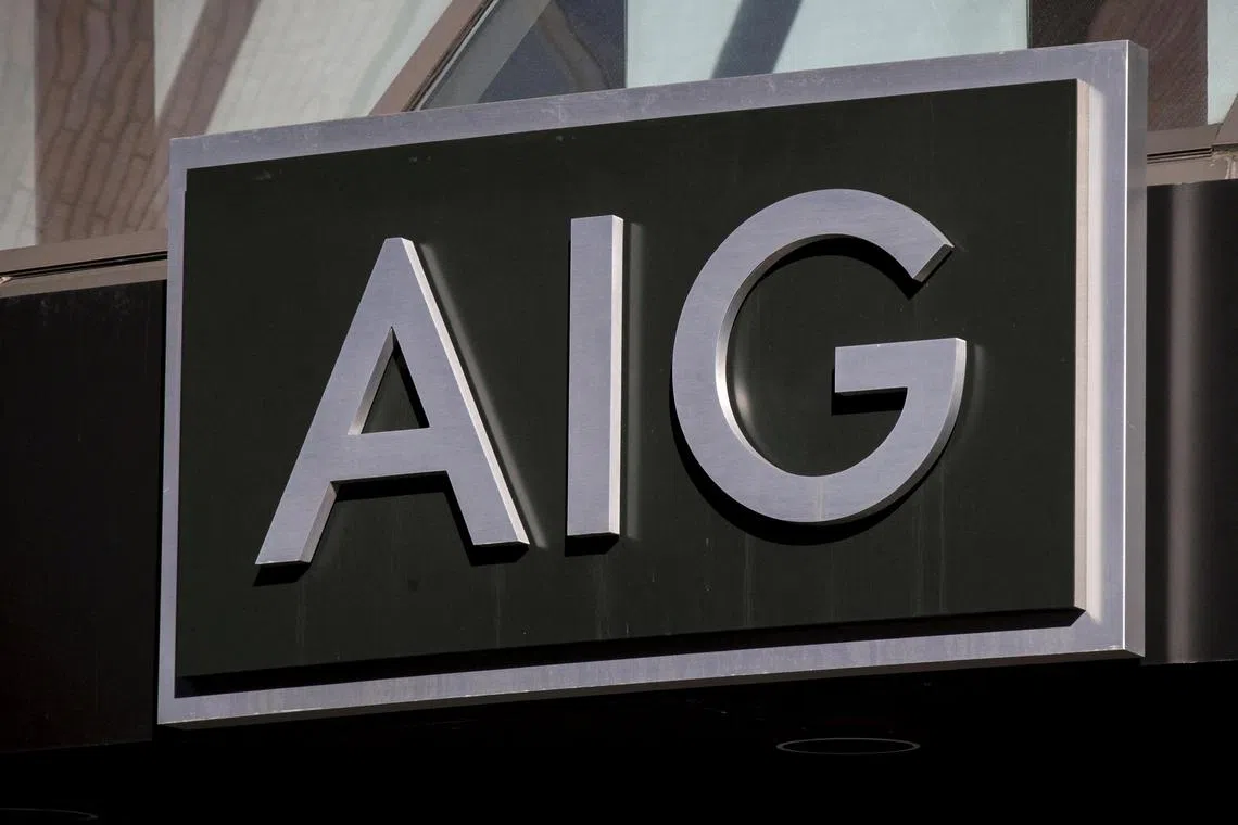  Insurer AIG has terminated Mark Lyons as interim chief financial officer for violating the company’s confidentiality obligations..