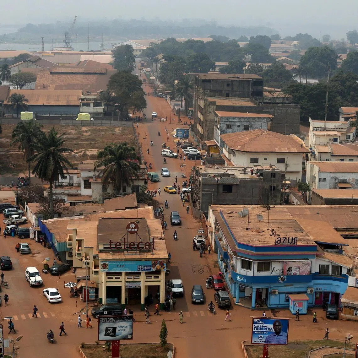 A general view of Bangui, capital of the Central African Republic, a country with which the deported Iranian activist has no connection.
